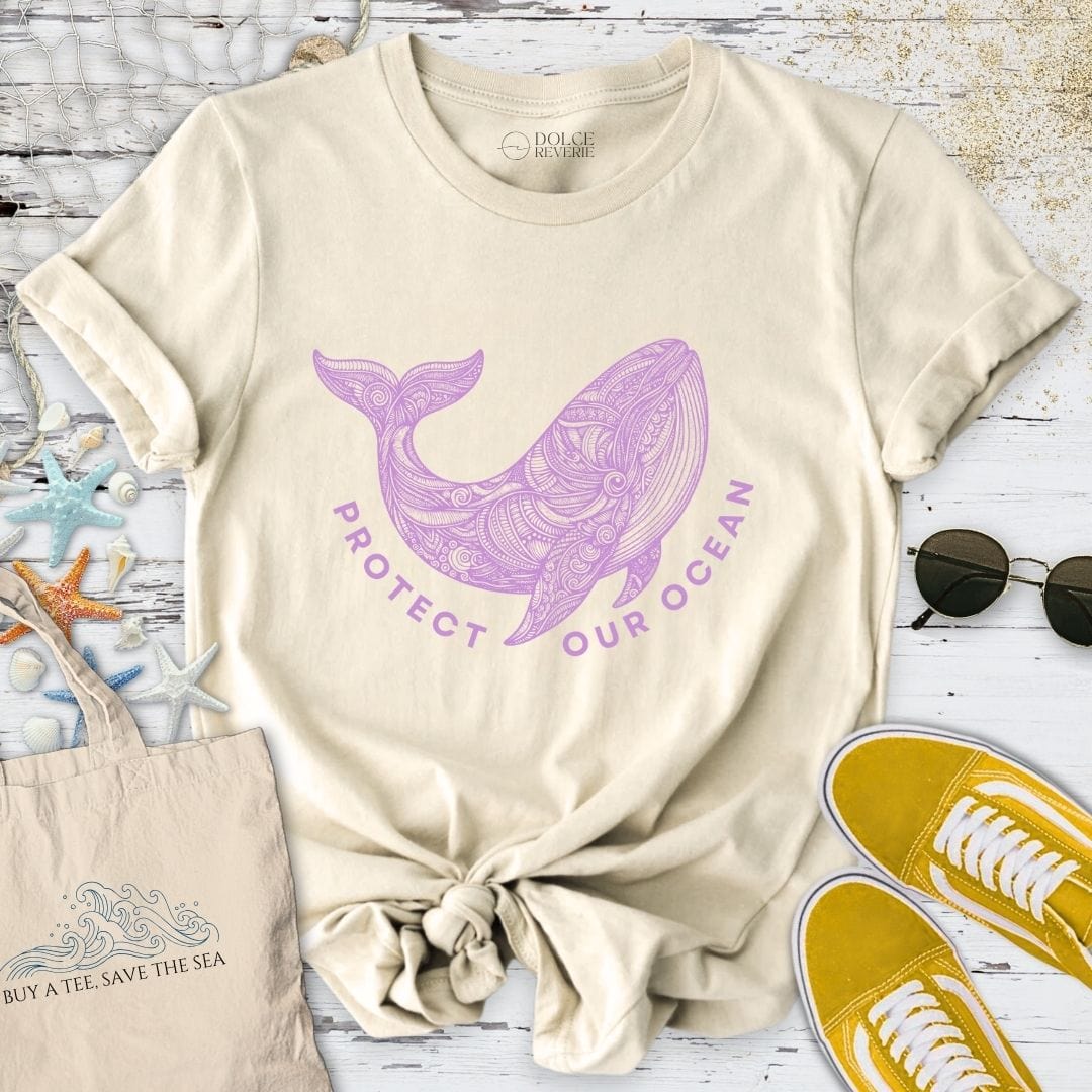 Protect Our Ocean Whale T-Shirt Natural / S