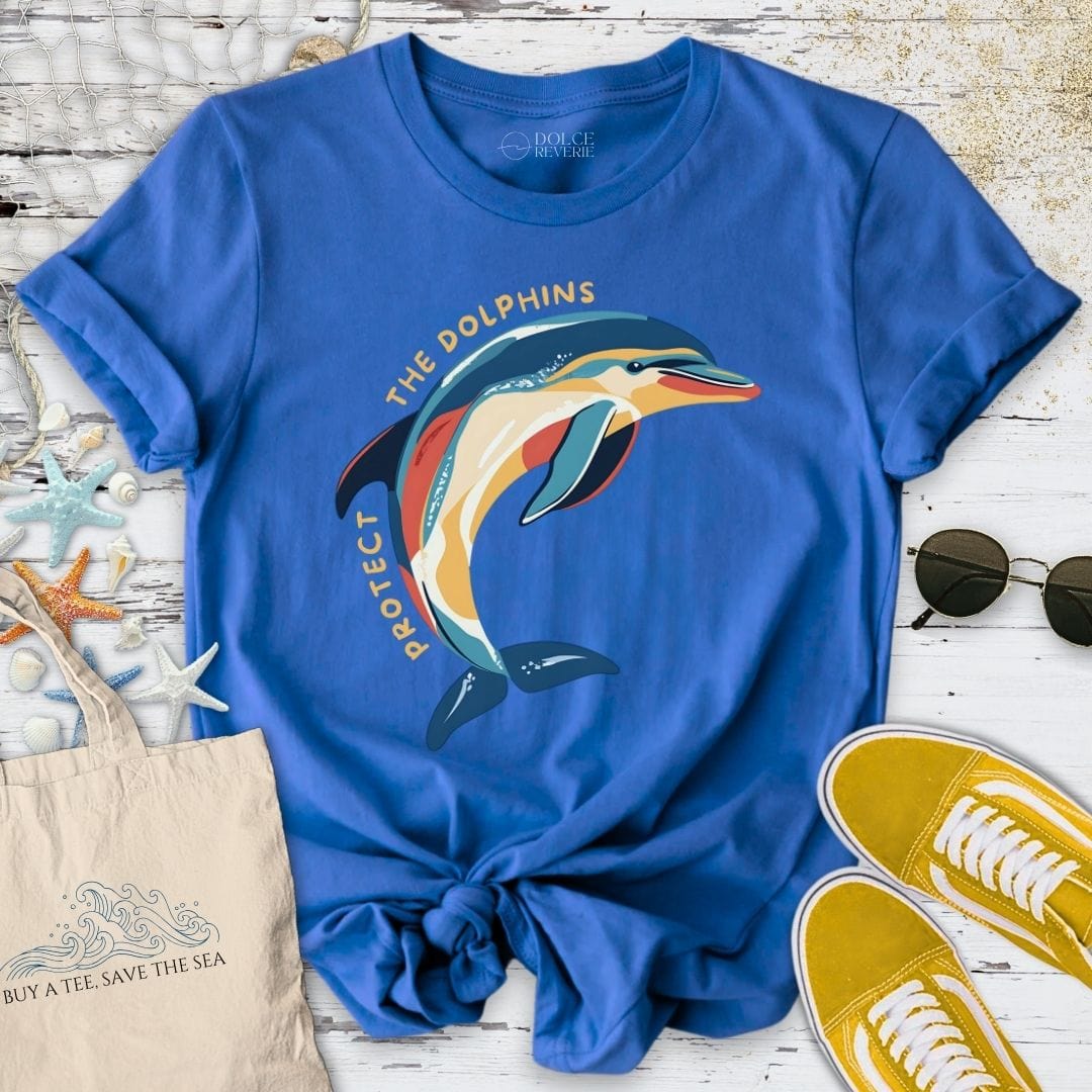 Protect The Dolphins T-Shirt Royal / S