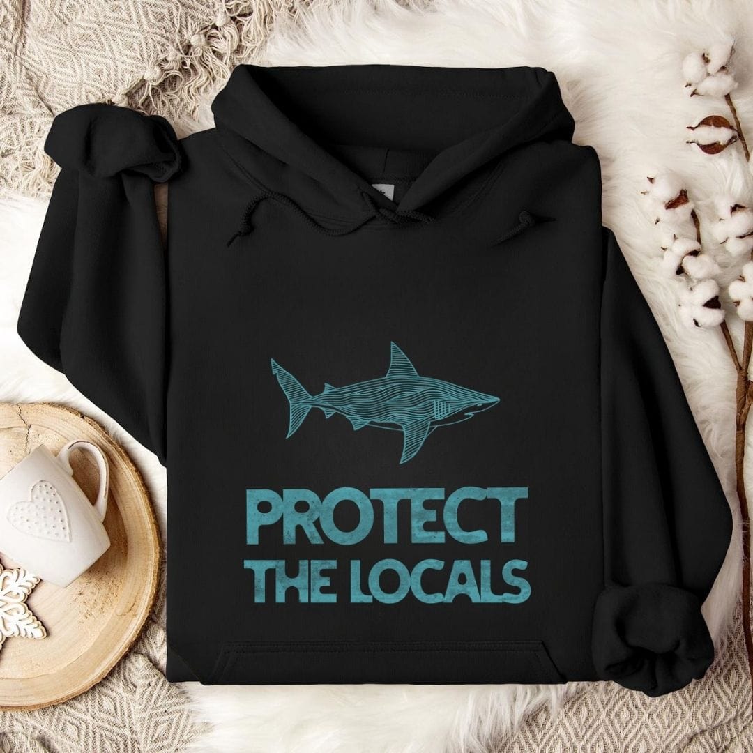 Protect The Locals Hoodie Black / S