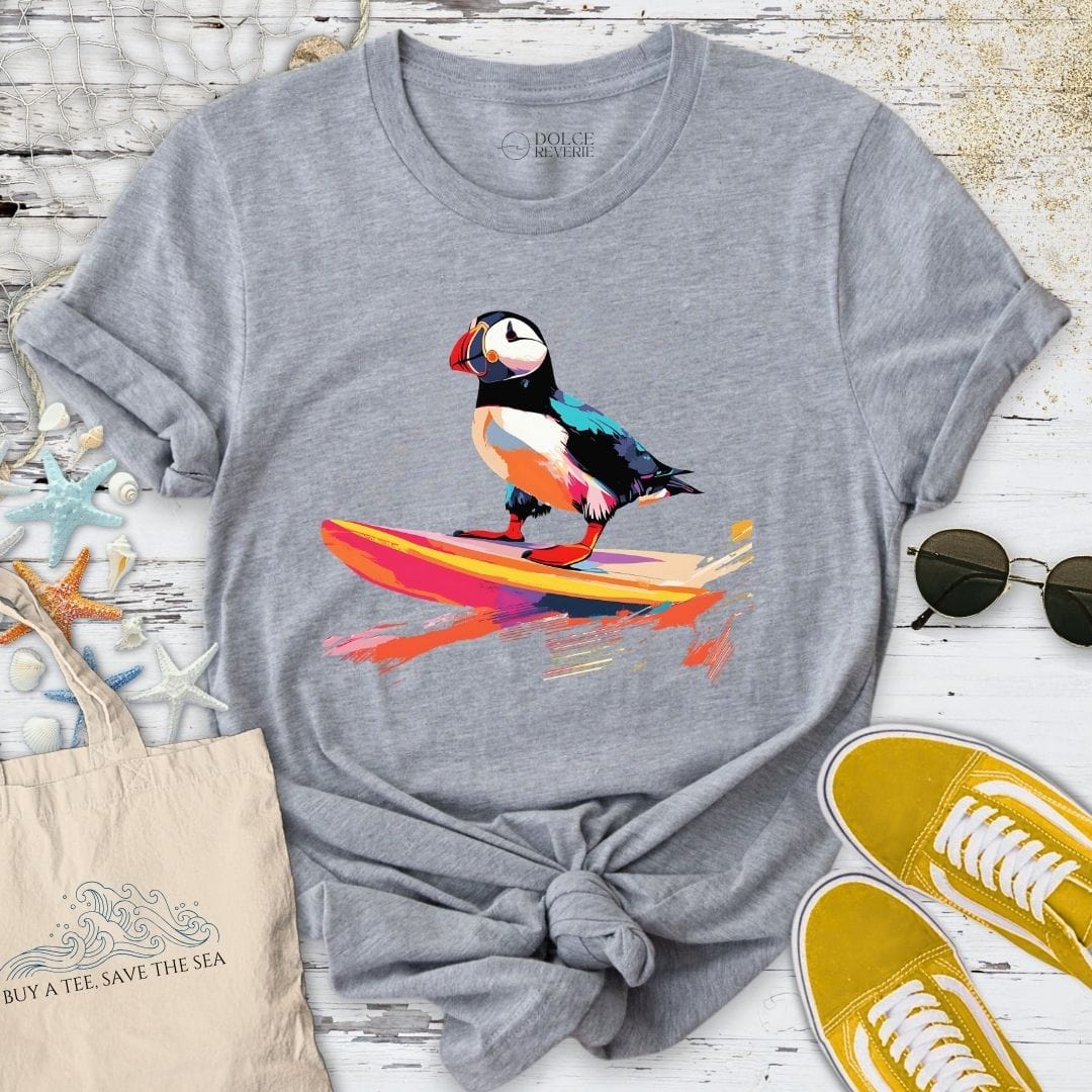 Puffin Surfer T-Shirt Sport Grey / S