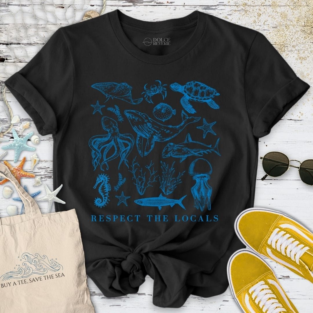 Respect The Locals T-Shirt Black / S