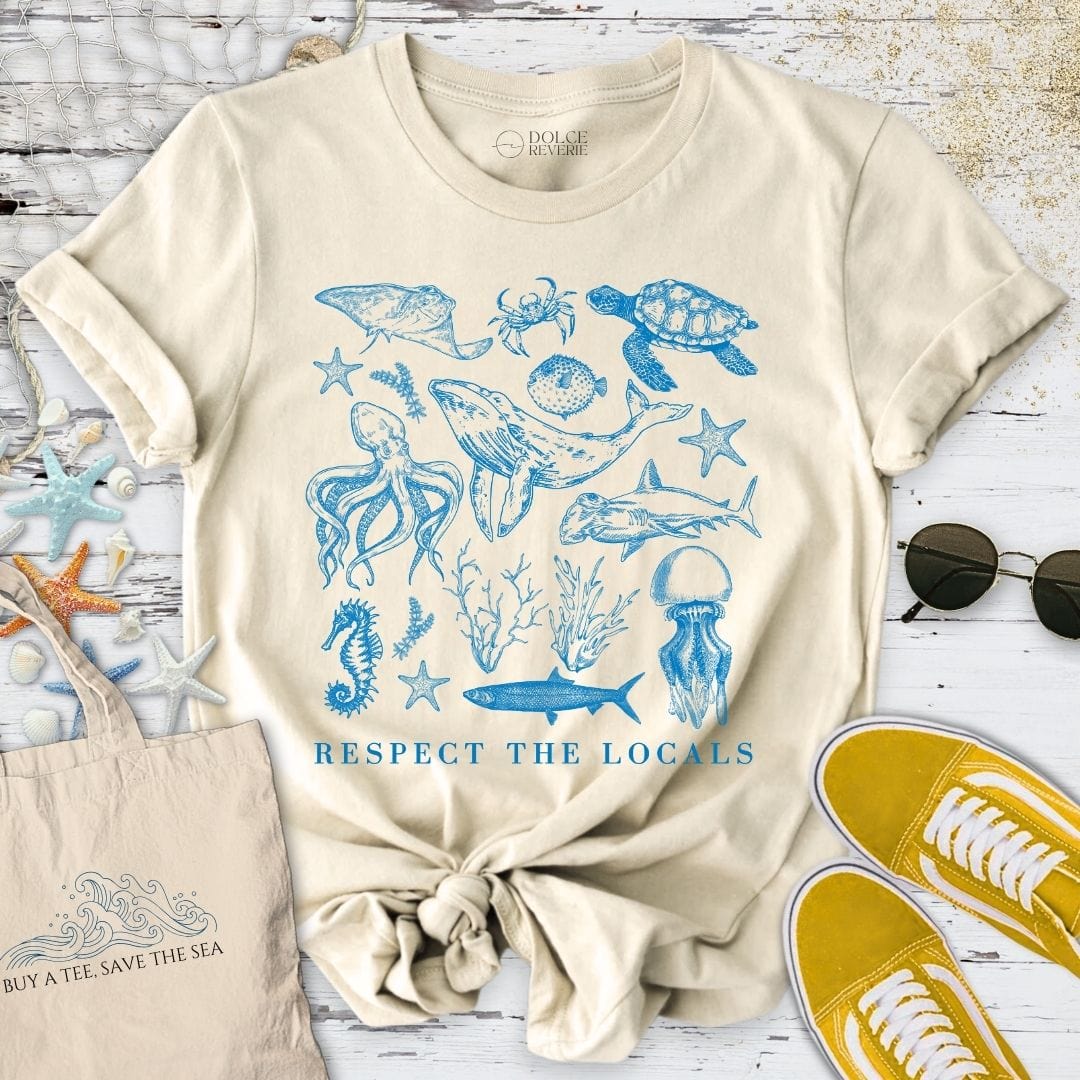 Respect The Locals T-Shirt Natural / S