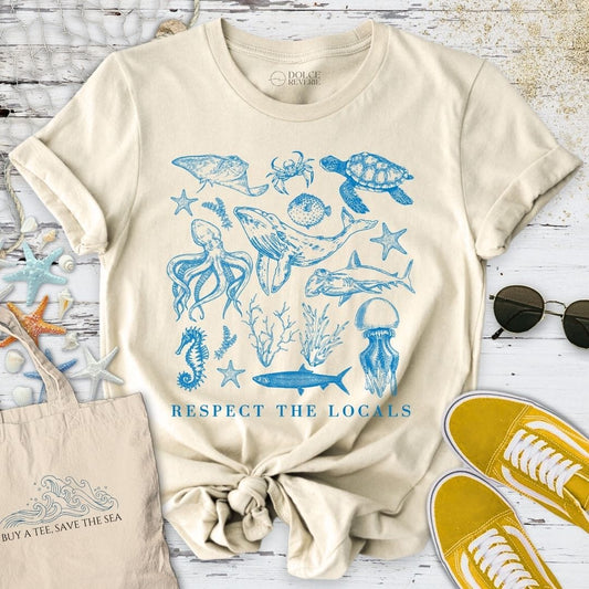 Respect The Locals T-Shirt Natural / S