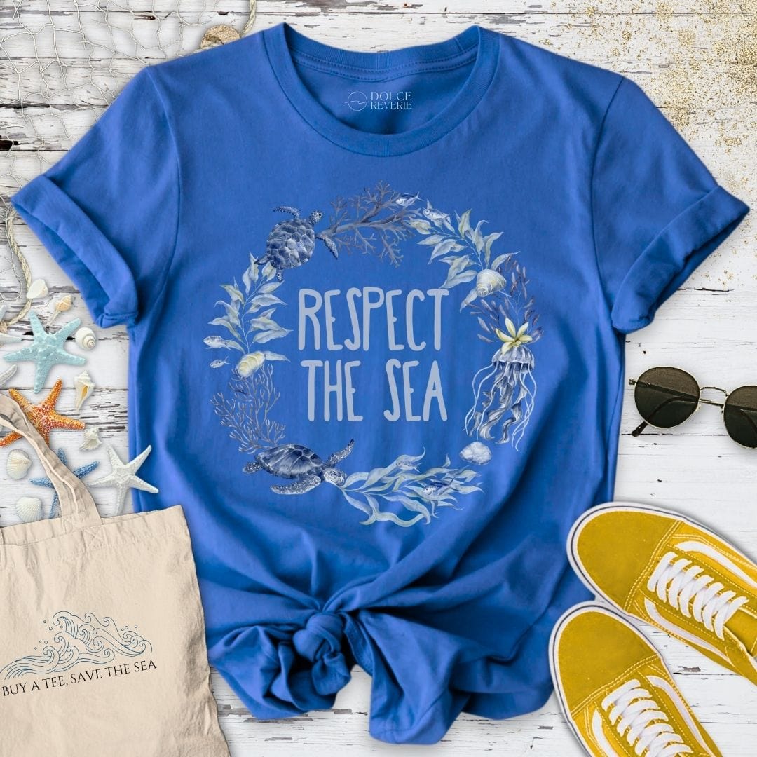 Respect The Sea T-Shirt Royal / S