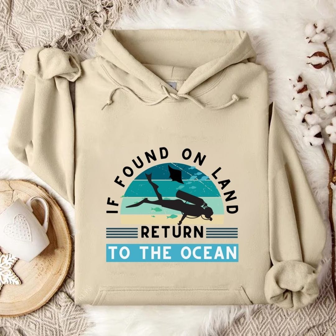 Return to Ocean - Diving Hoodie Sand / S