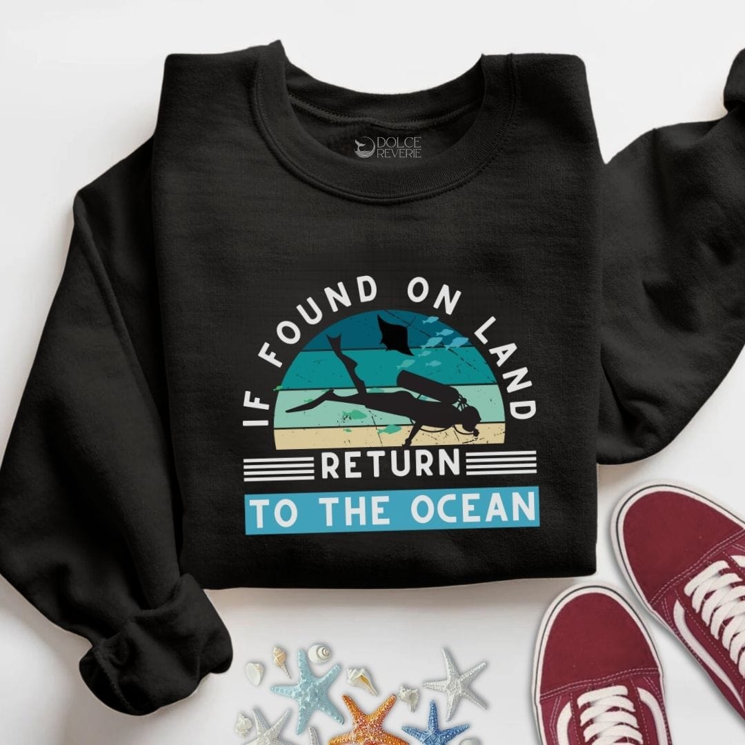 Return To The Ocean Sweatshirt S / Black
