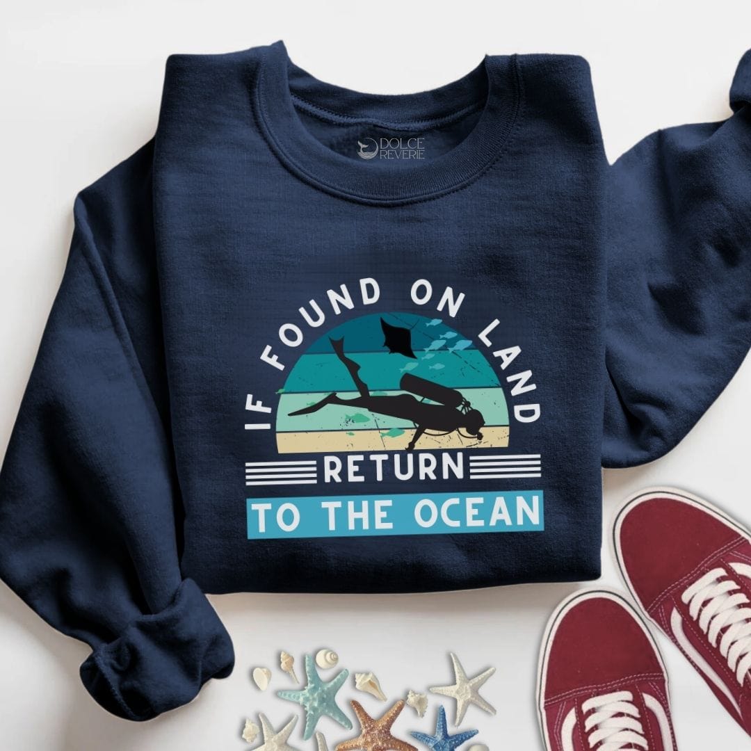 Return To The Ocean Sweatshirt S / Navy