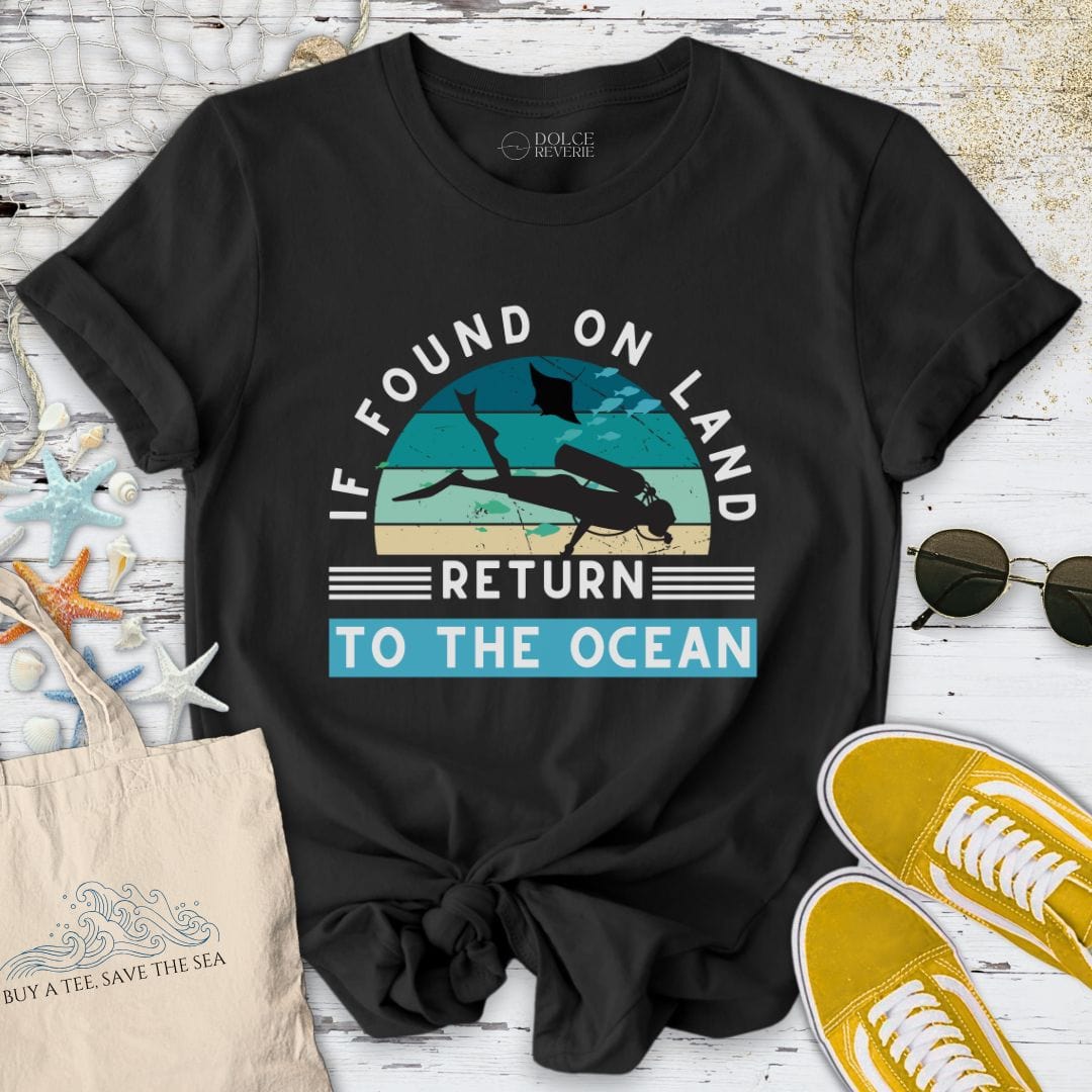 Return To The Ocean T-Shirt Black / S