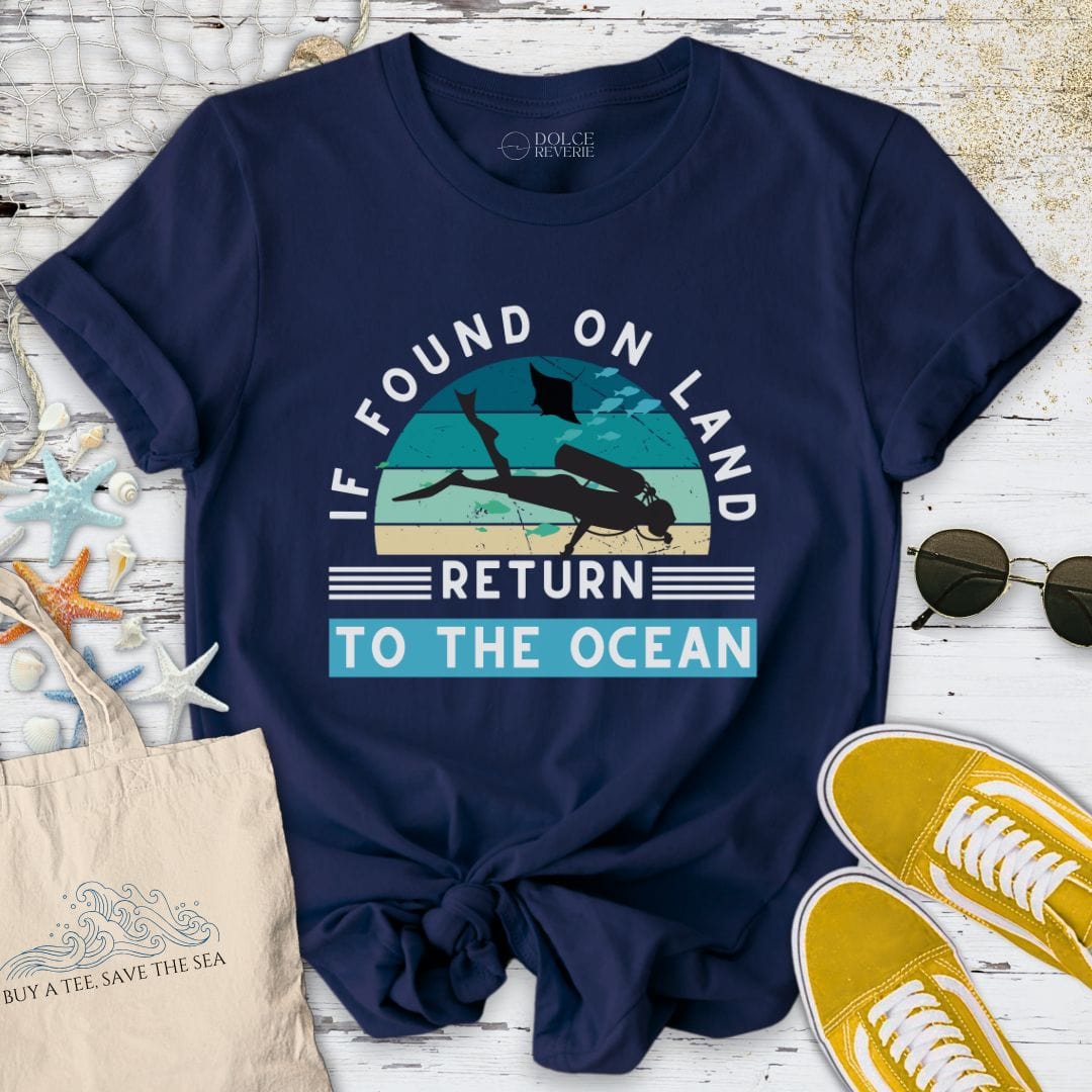 Return To The Ocean T-Shirt Navy / S