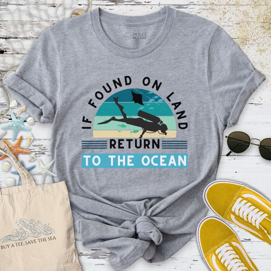 Return To The Ocean T-Shirt Sport Grey / S