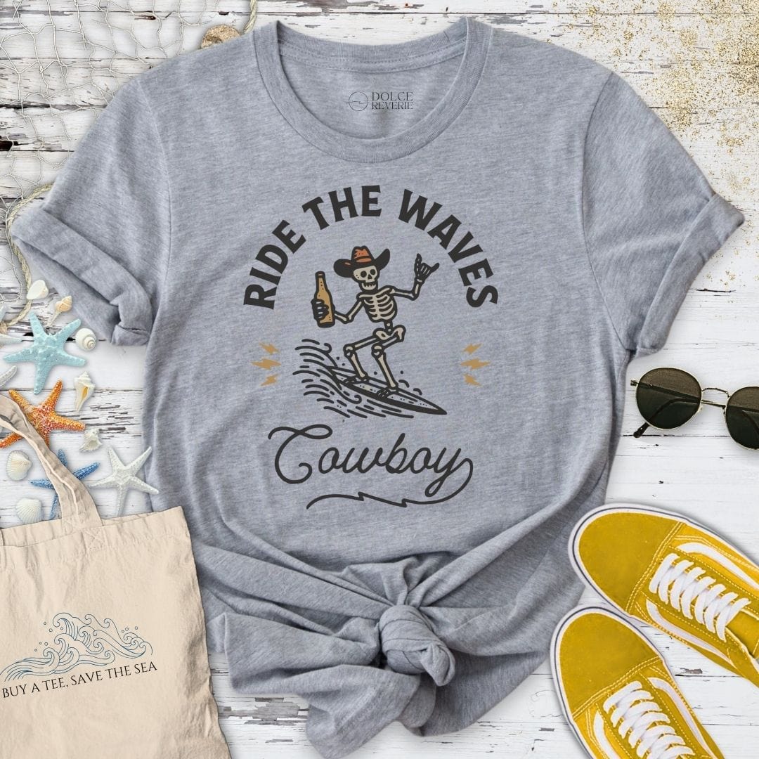 Ride The Waves T-Shirt Sport Grey / S