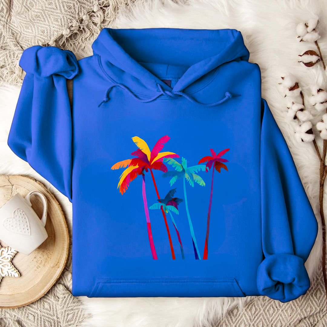 Artistic Palm Trees Hoodie