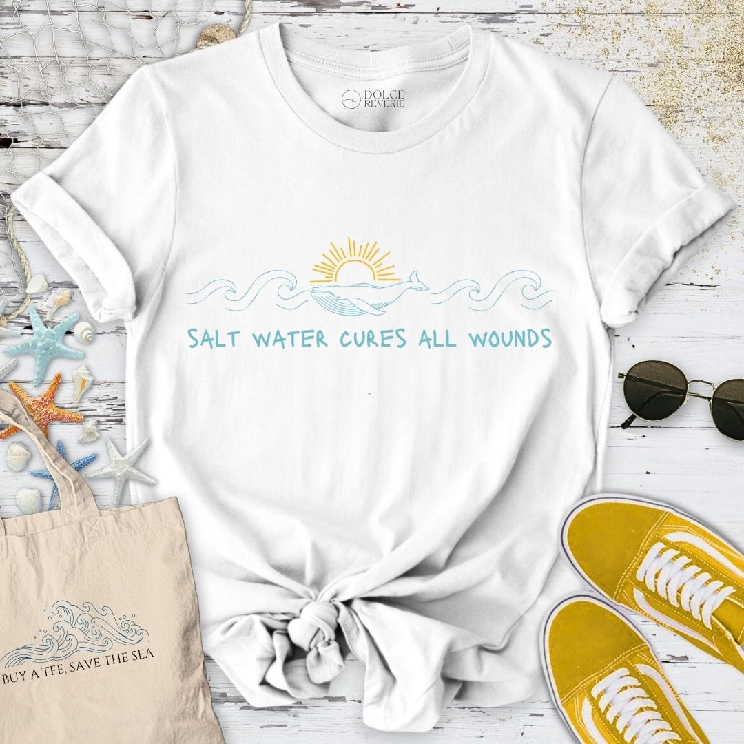 Salt Water Cures All Wounds T-Shirt White / S