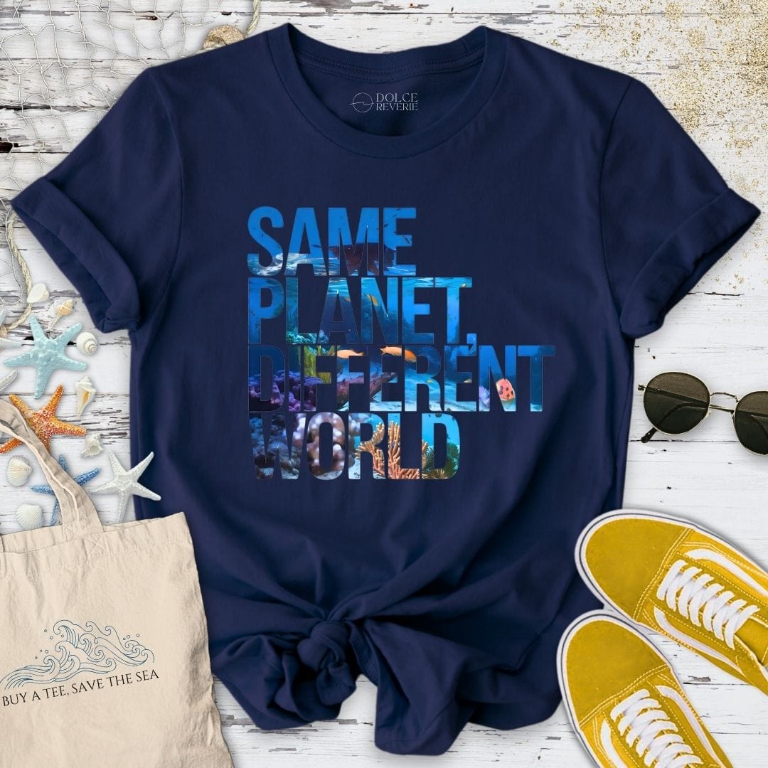 Same Planet, Different World T-Shirt Navy / S