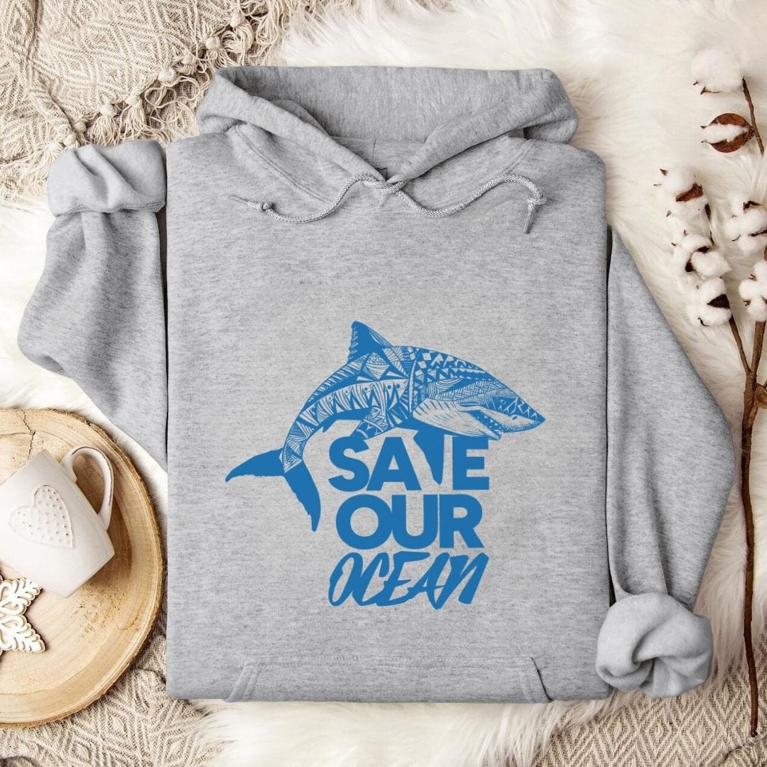 Save Our Oceans Hoodie Sport Grey / S
