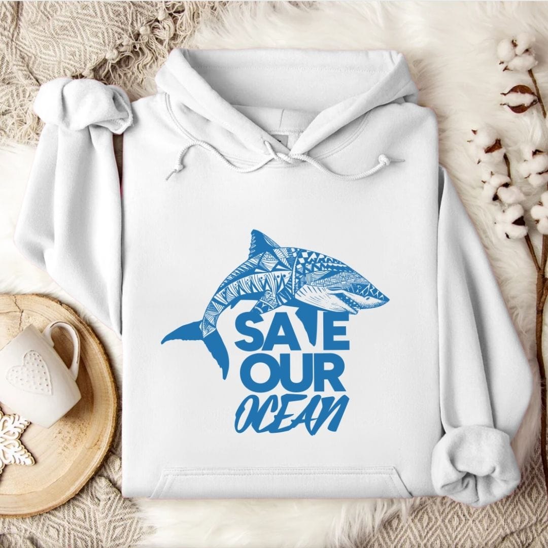 Save Our Oceans Hoodie White / S