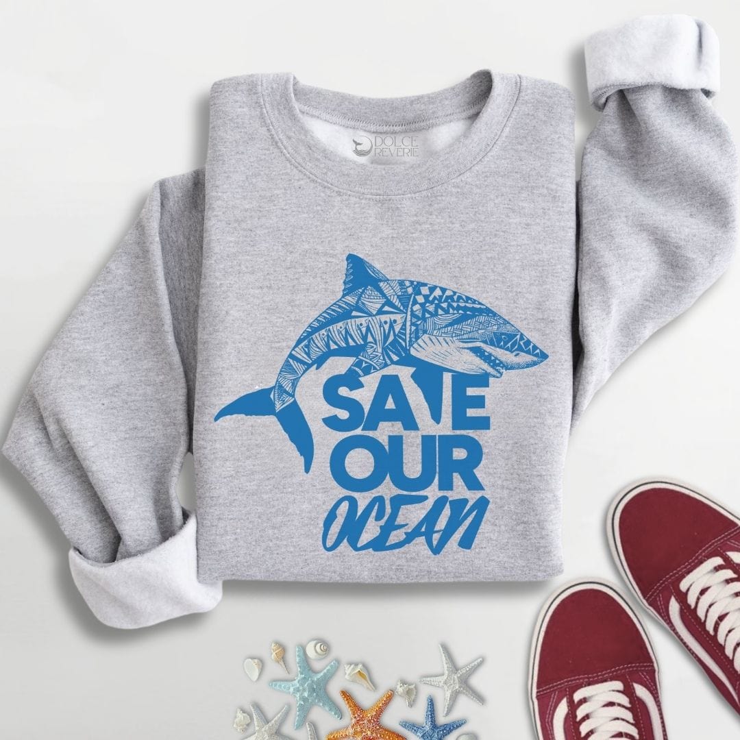 Save Our Oceans Sweatshirt S / Sport Grey