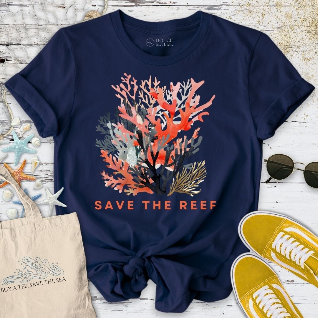 Save The Reef T-Shirt Navy / S