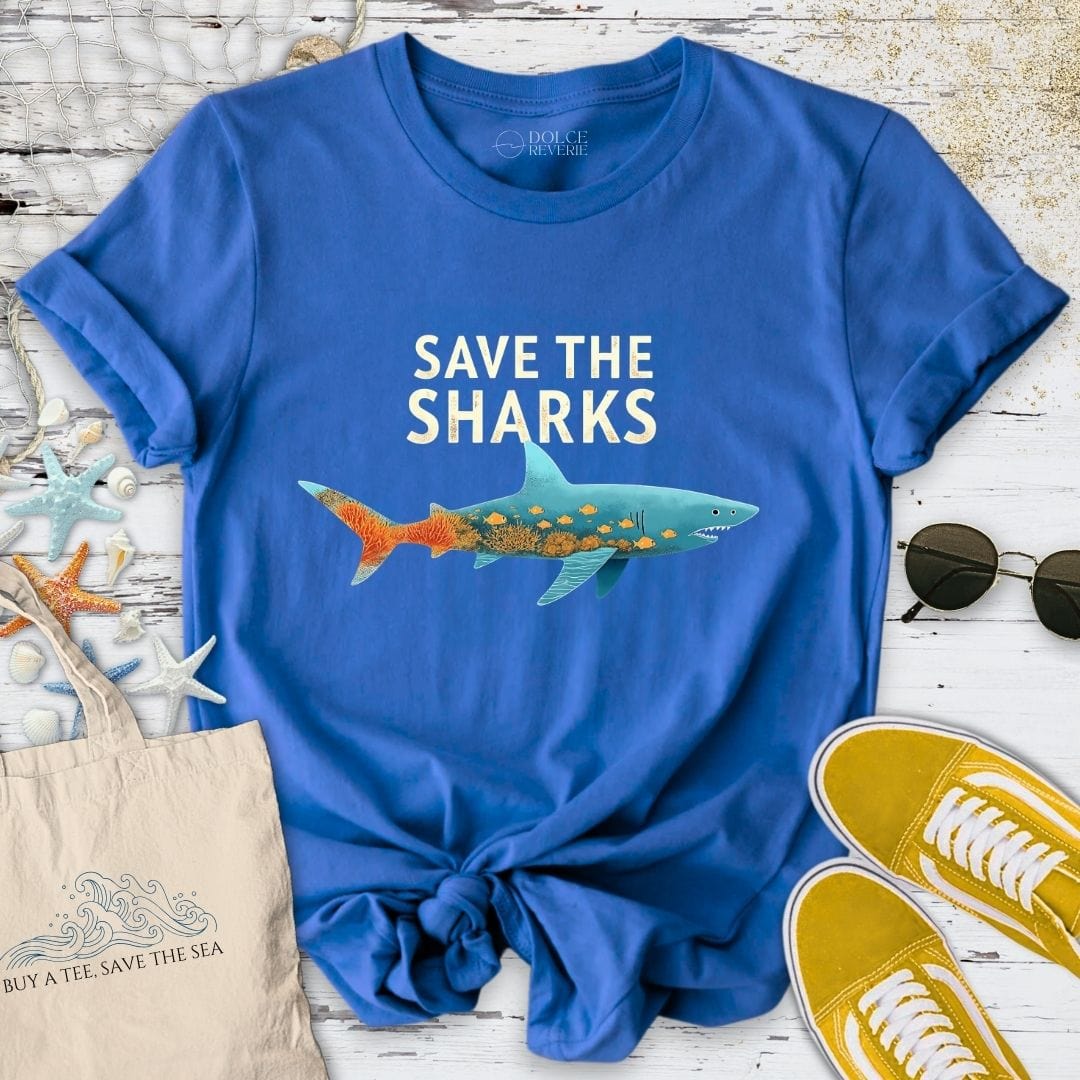 Save The Sharks II T-Shirt Royal / S