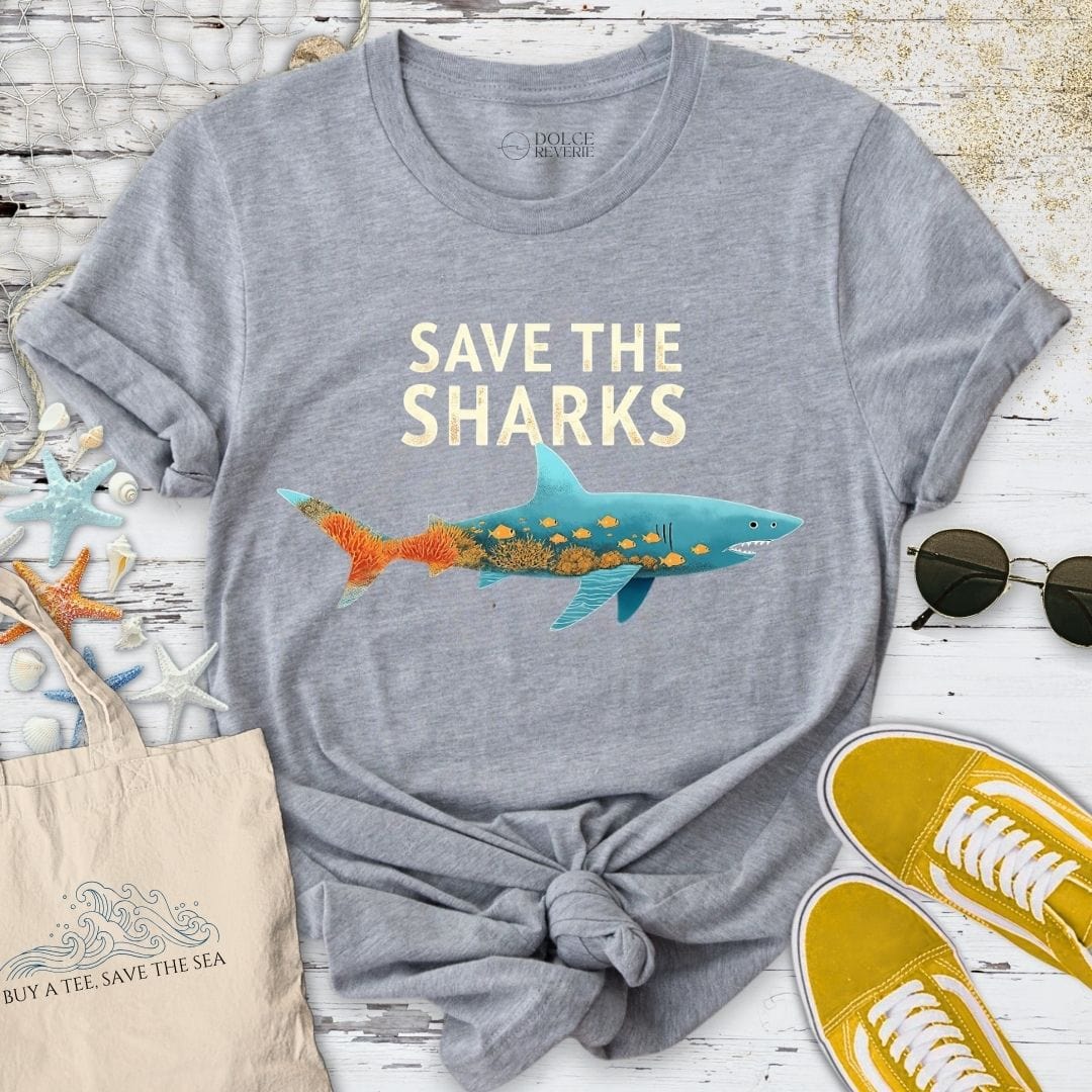 Save The Sharks II T-Shirt Sport Grey / S
