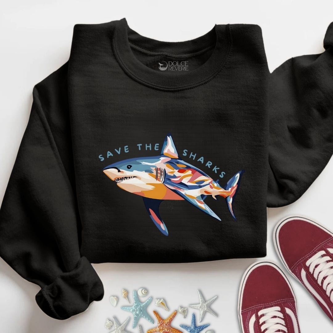 Save The Sharks Sweatshirt S / Black