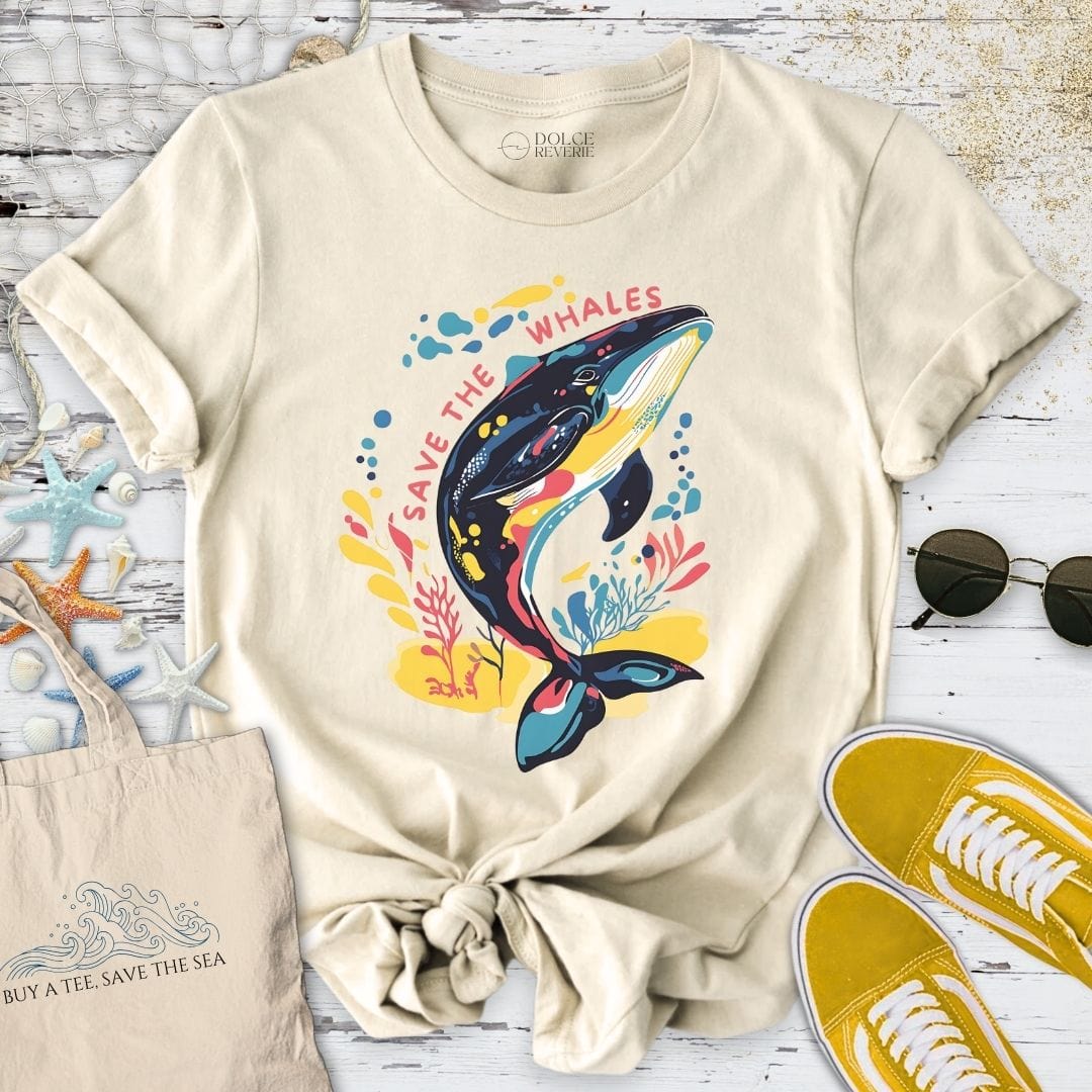 Save The Whales T-Shirt Natural / S