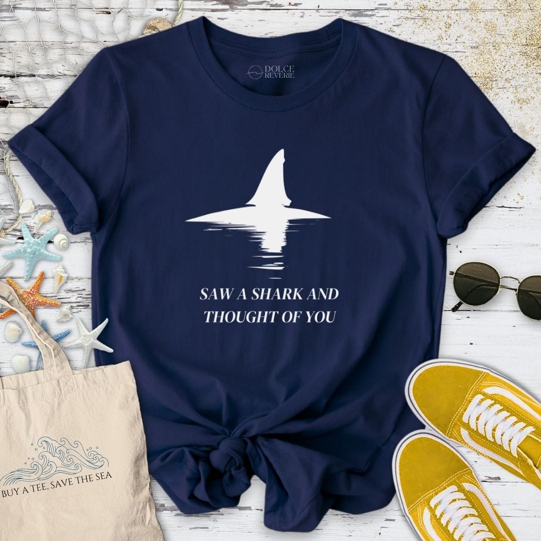 Saw A Shark T-Shirt Navy / S