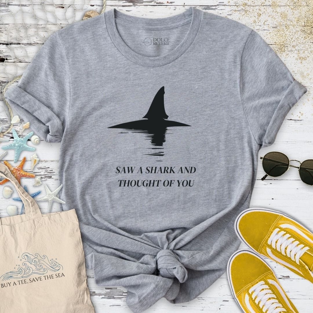 Saw A Shark T-Shirt Sport Grey / S