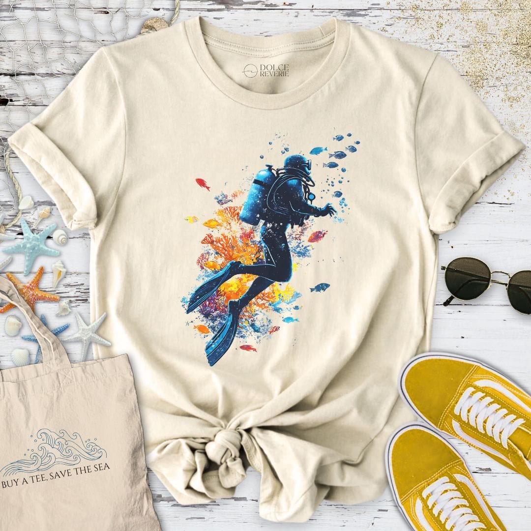 Scuba Diving T-Shirt Natural / S