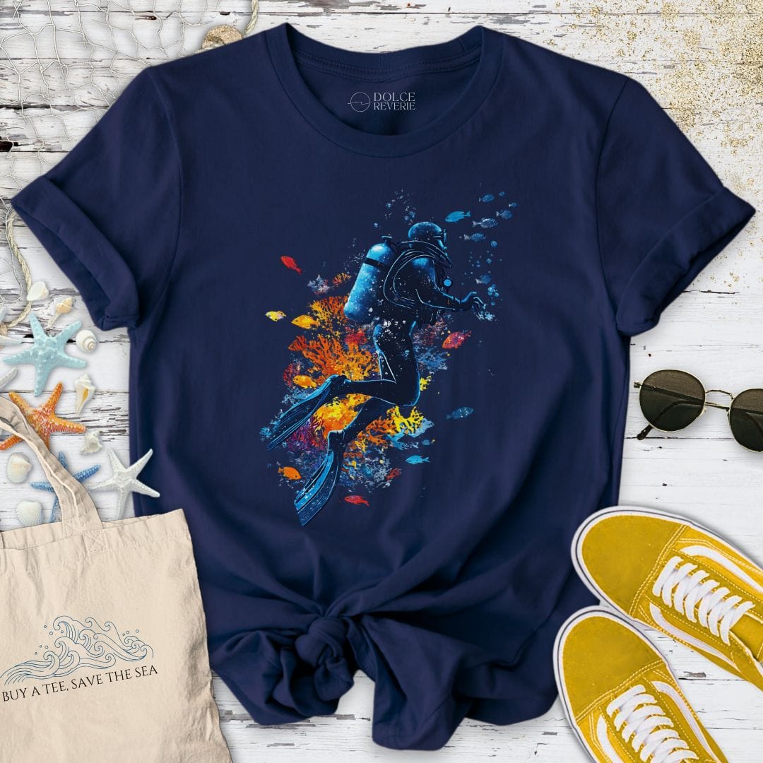 Scuba Diving T-Shirt Navy / S