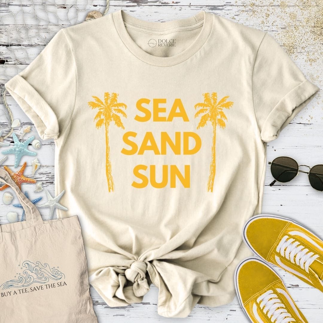 Sea Sand Sun T-Shirt Natural / S