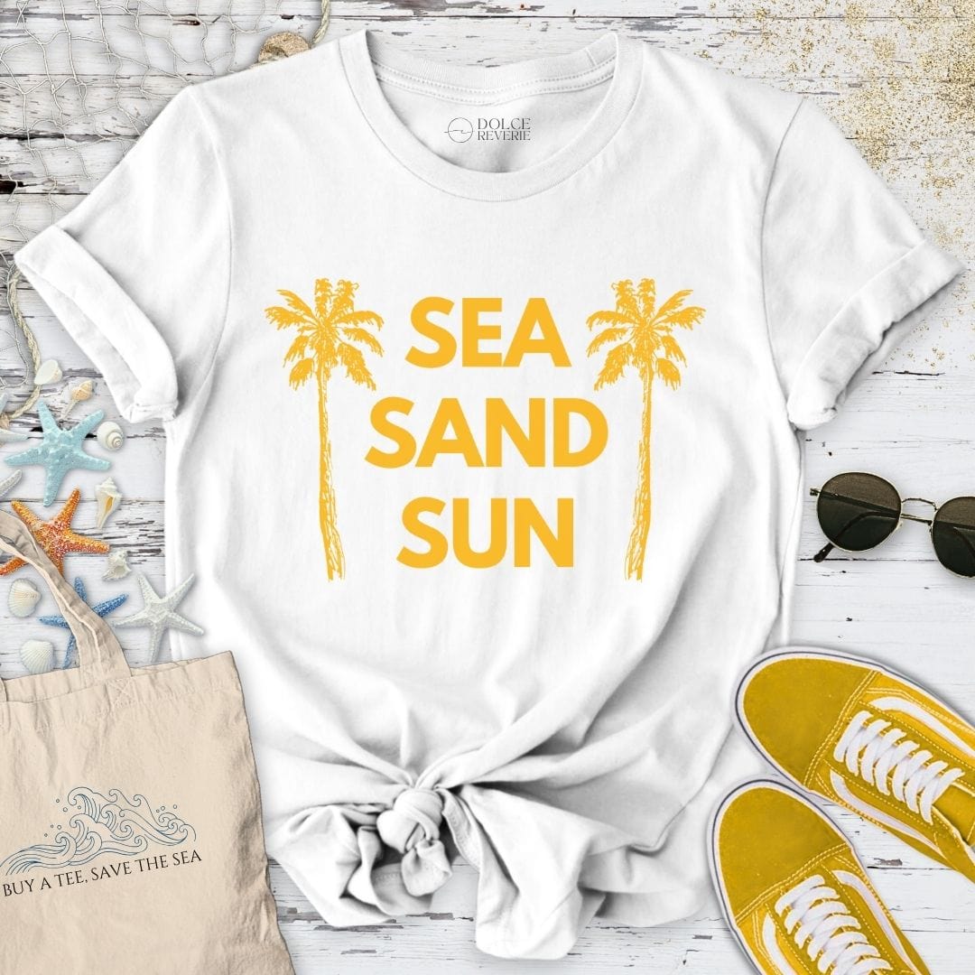 Sea Sand Sun T-Shirt White / S
