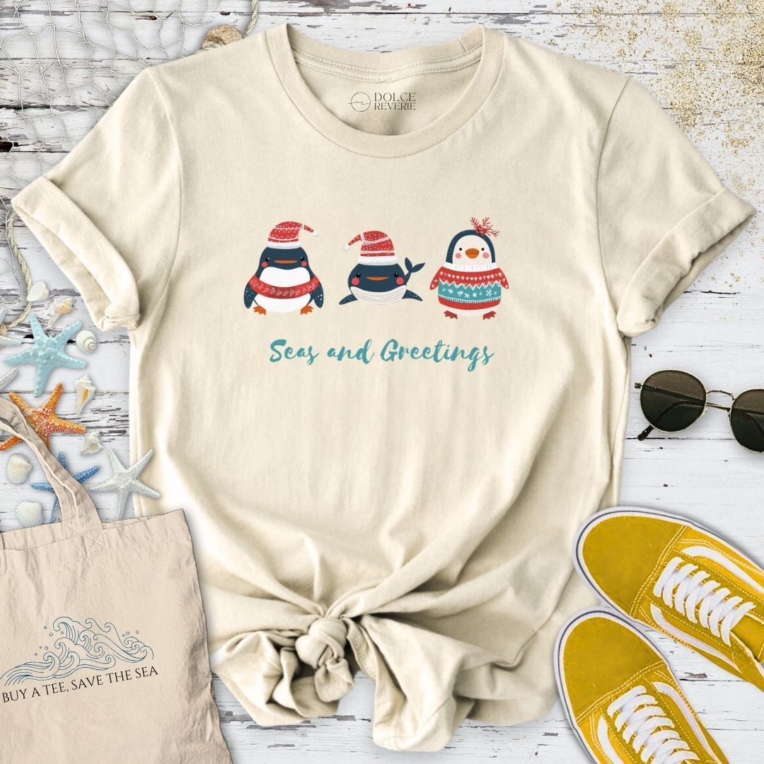 Seas and Greetings T-Shirt Natural / S