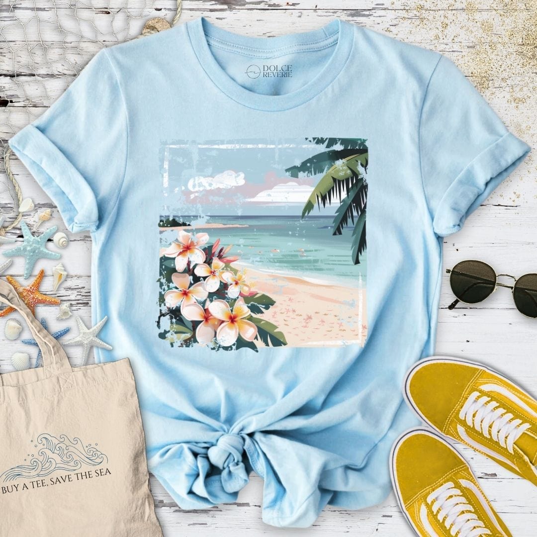 Seascape T-Shirt Light Blue / S
