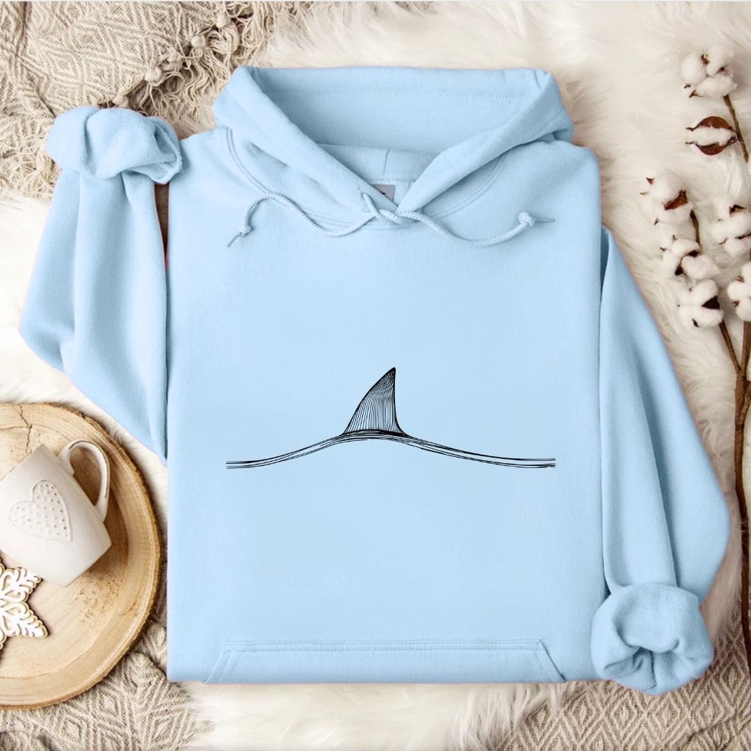 Shark Fin Hoodie Light Blue / S