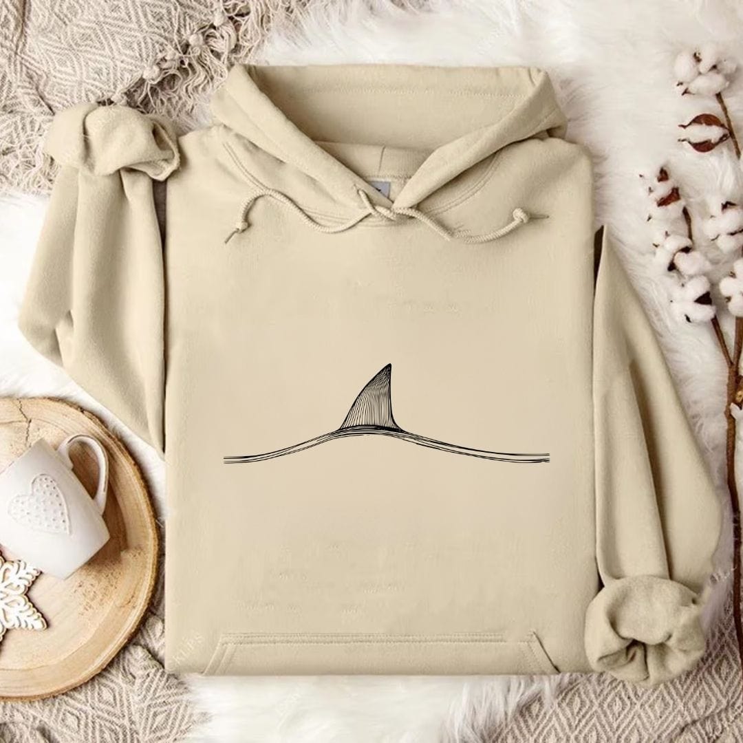 Shark Fin Hoodie Sand / S