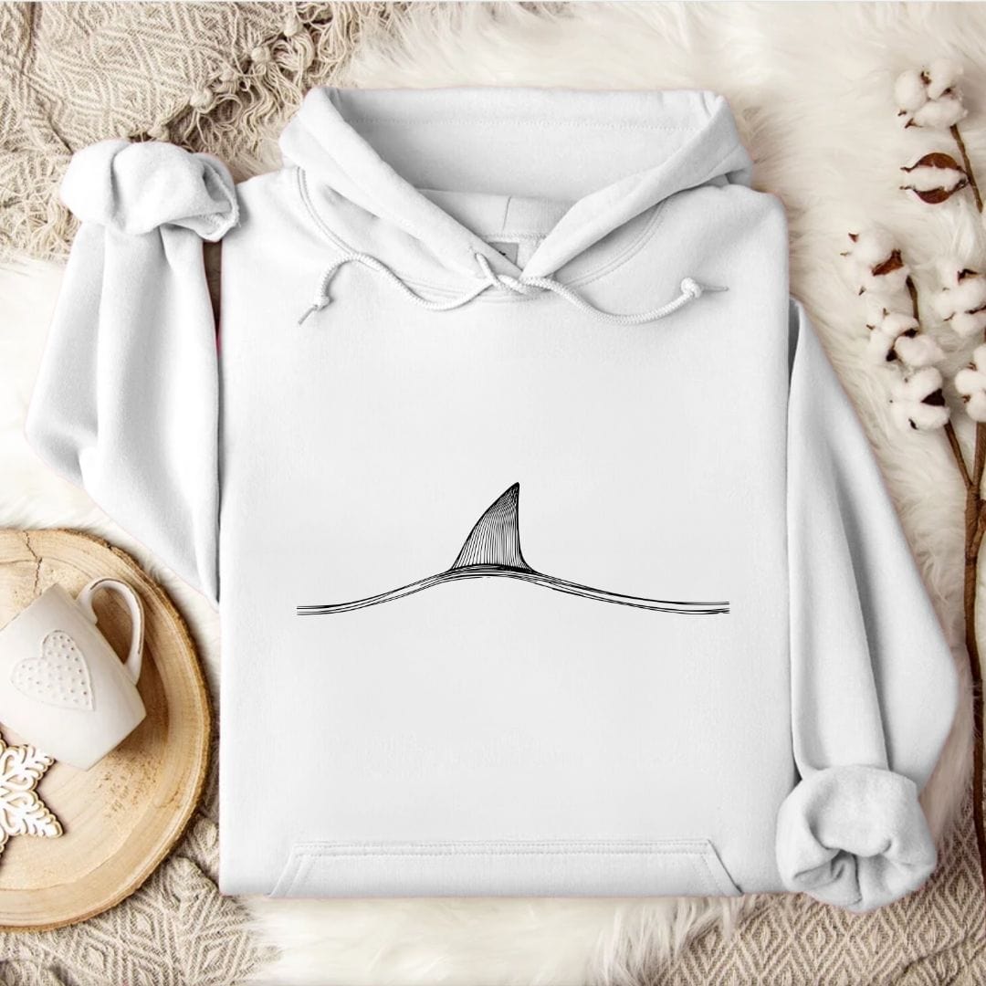 Shark Fin Hoodie White / S