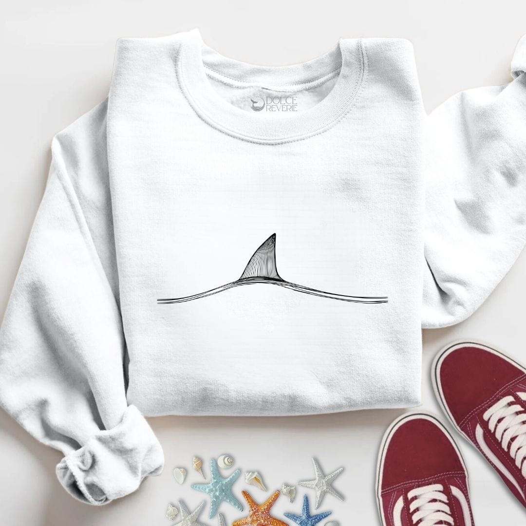 Shark Fin Sweatshirt S / White