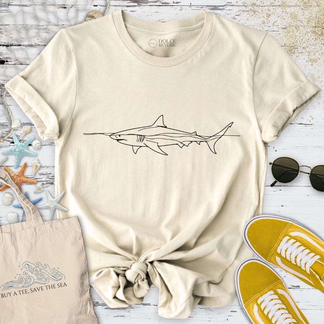 Shark Line T-Shirt Natural / S