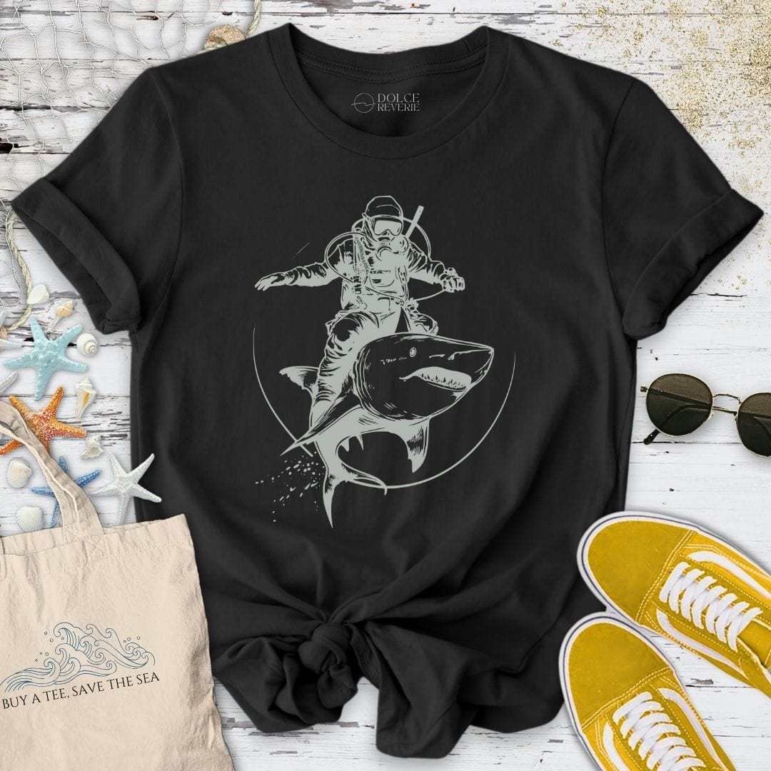 Shark Rider T-Shirt Black / S