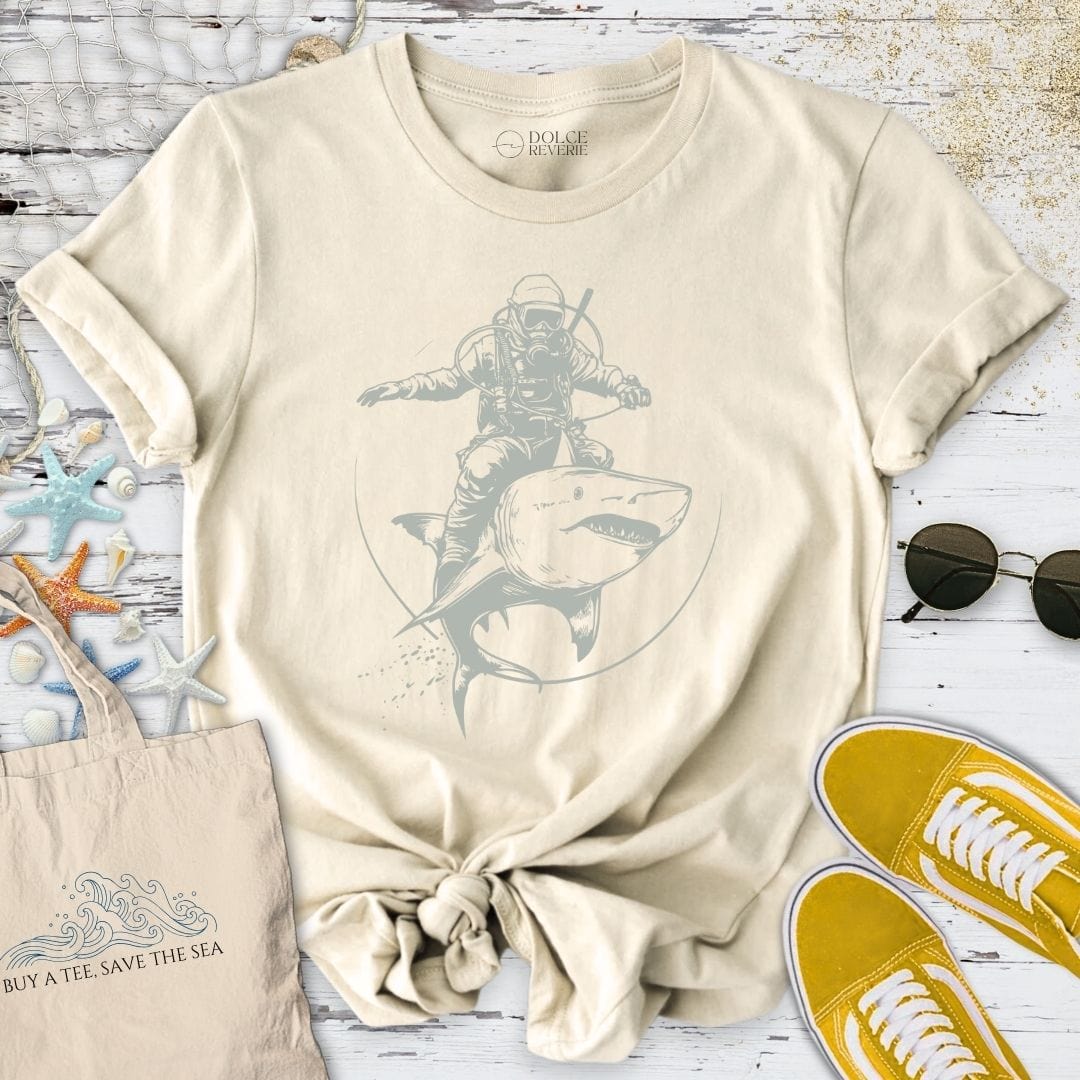 Shark Rider T-Shirt Natural / S