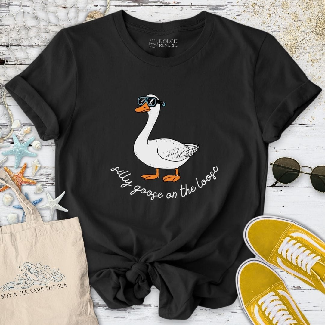 Silly Goose On The Loose T-Shirt Black / S