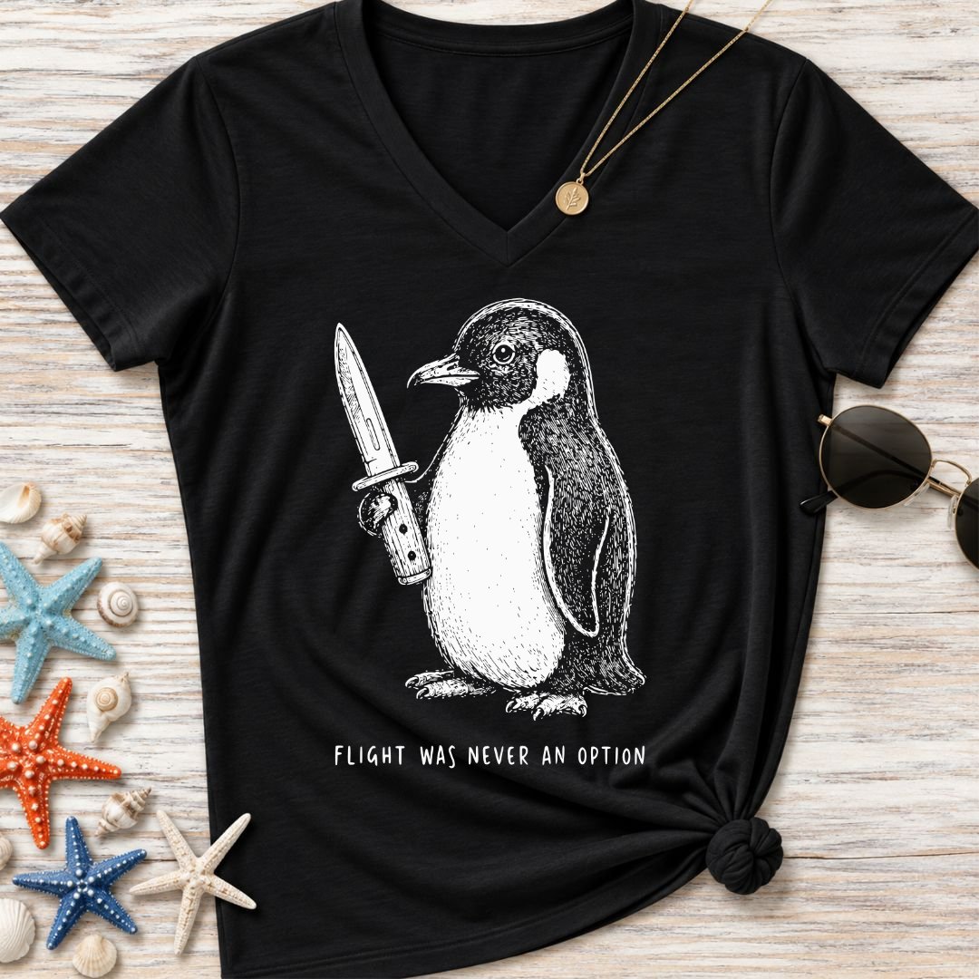 Flight Was Not An Option Women's V-Neck T-Shirt