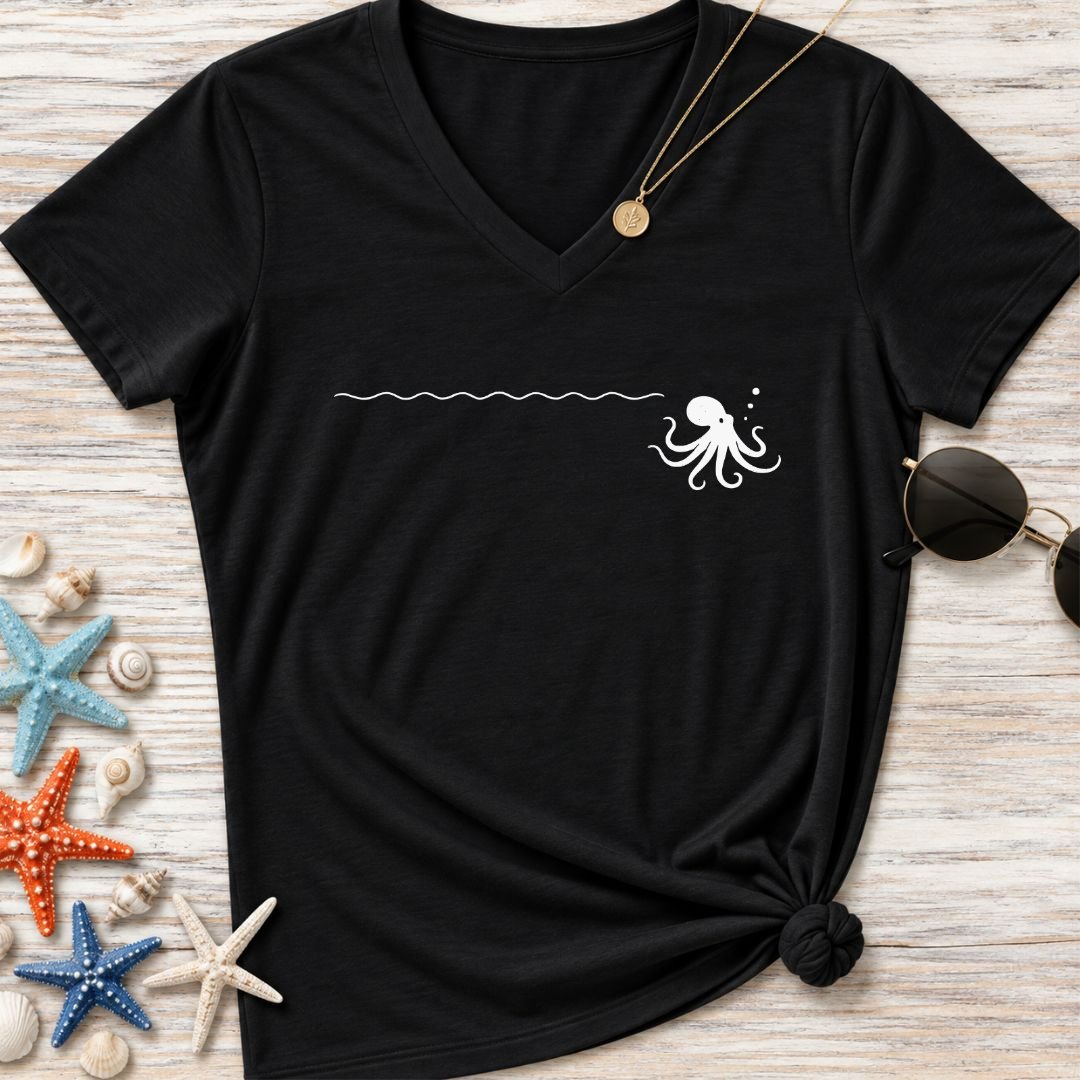 Octopus Trail Women's V-Neck T-Shirt