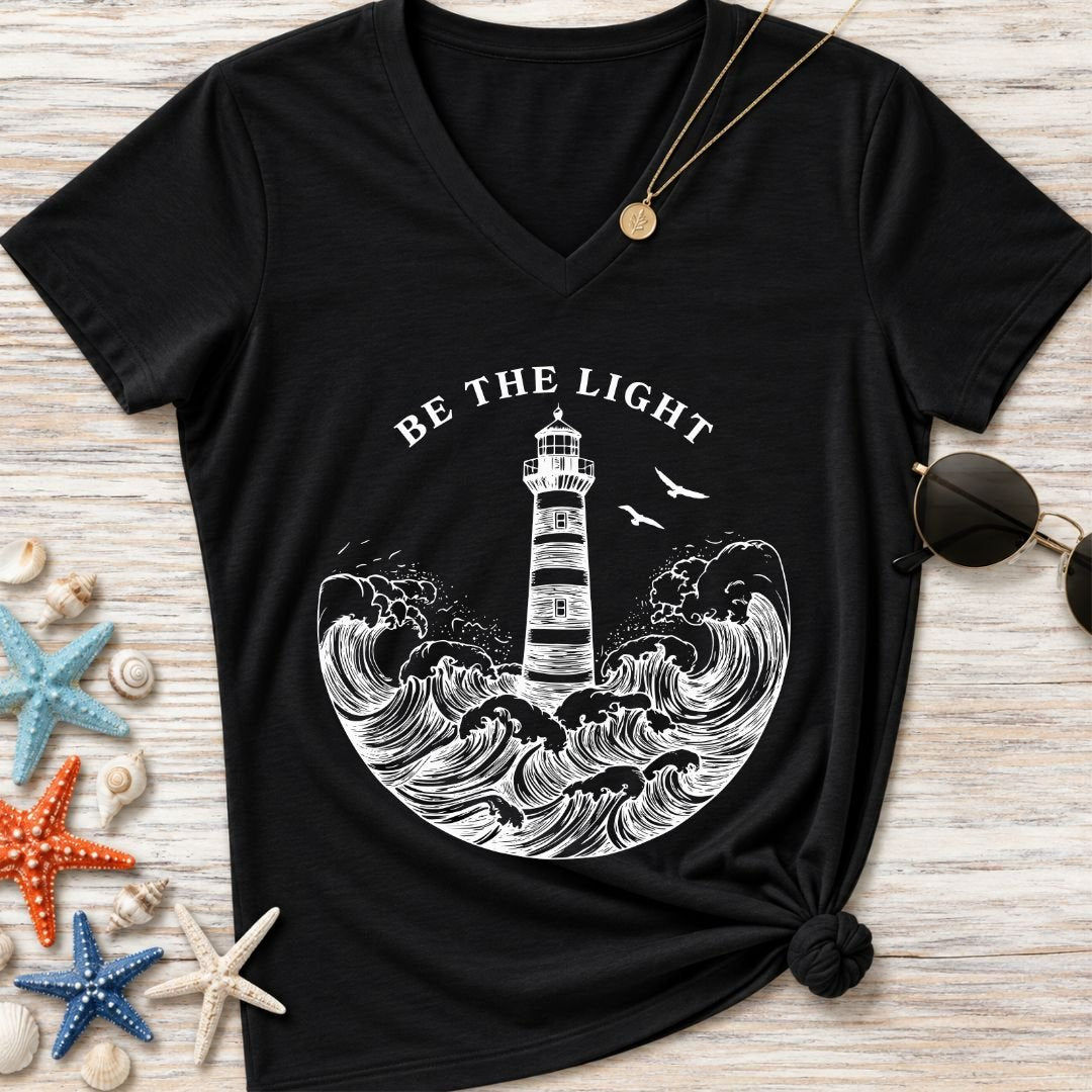 Be The Light Women's V-Neck T-Shirt