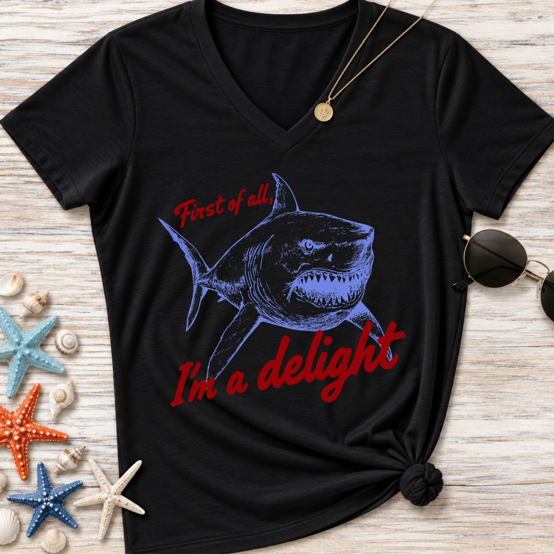 I'm a Delight Women's V-Neck T-Shirt