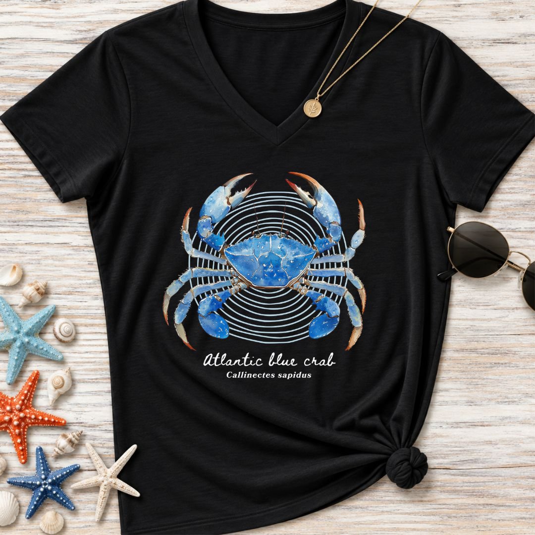 Blue Crab Women's V-Neck T-Shirt