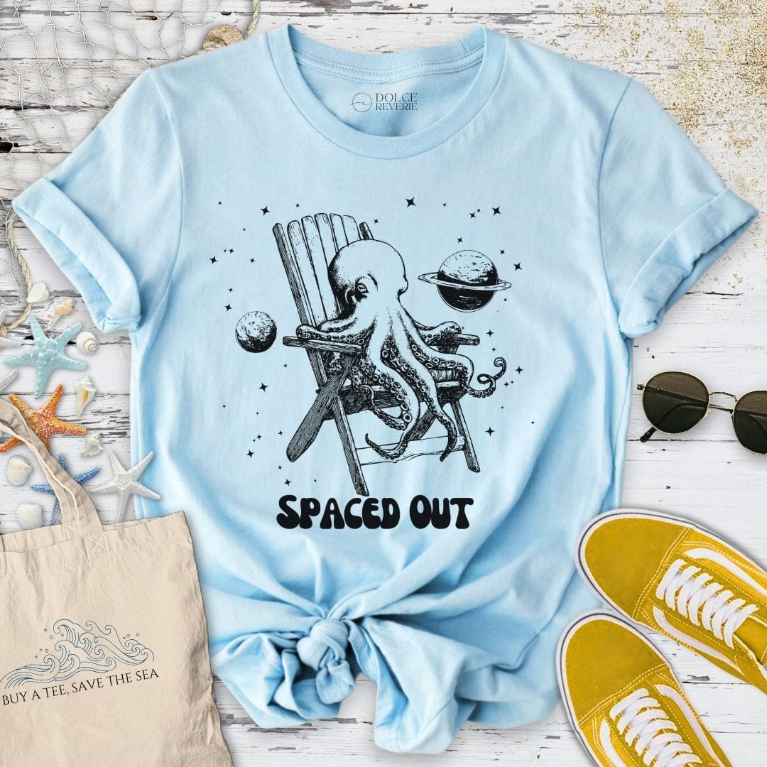 Spaced Out T-Shirt Light Blue / S