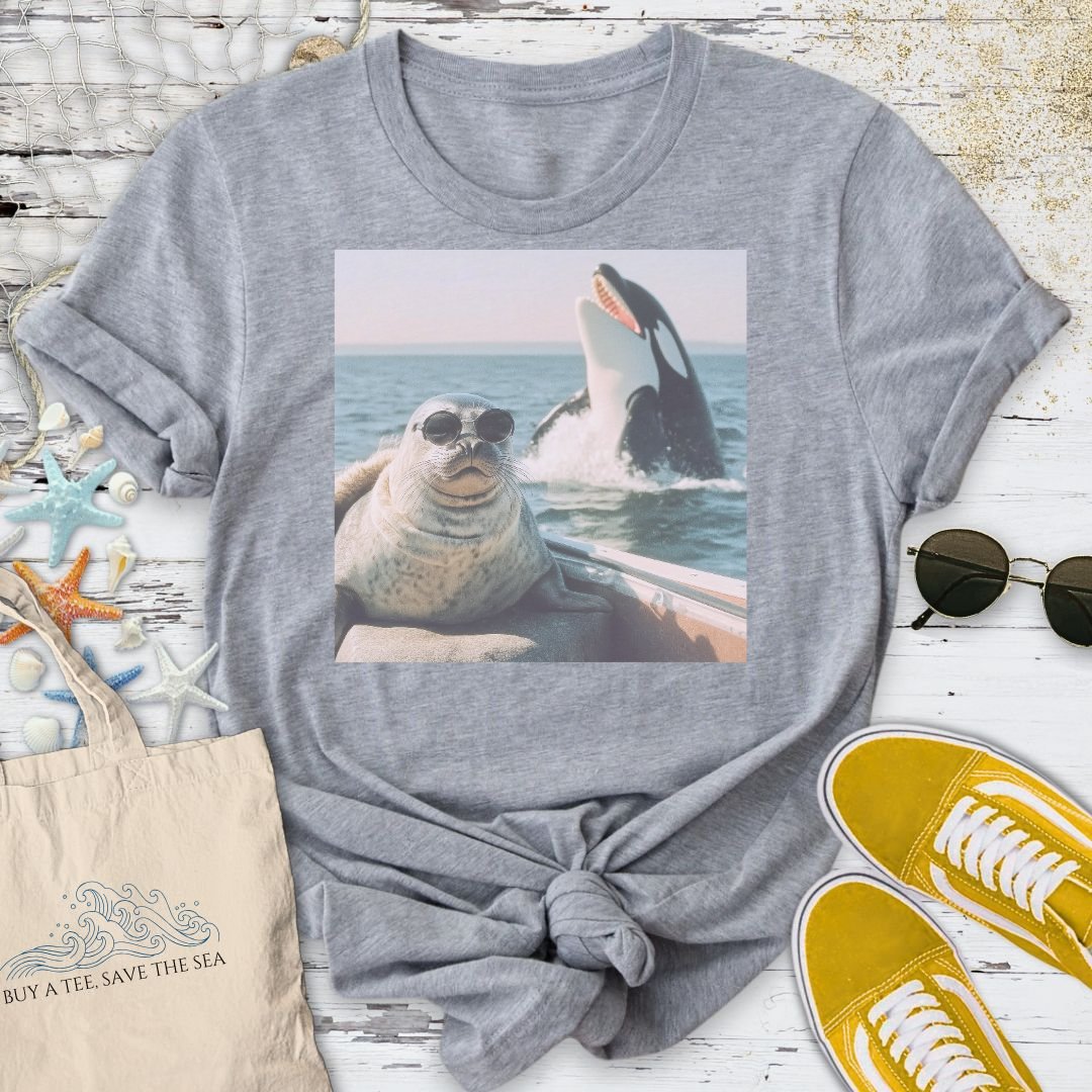 The Last Selfie, Seal & Orca T-Shirt