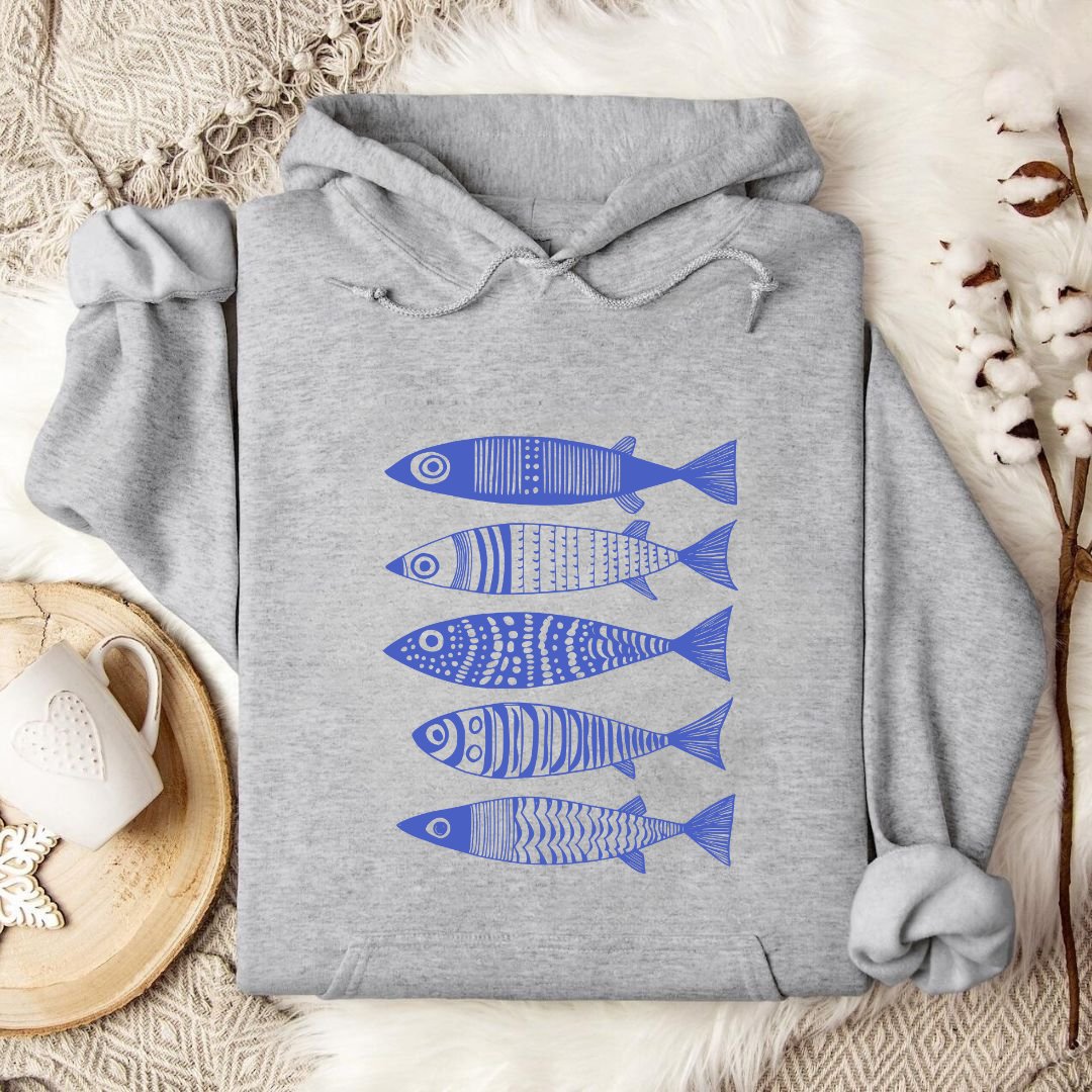 Blue Sardines Hoodie